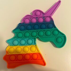 Rainbow, unicorn poppet